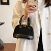 2025 New Fashion Handbag Niche Design Double Color Blocking Shell Bag Retro Versatile Shoulder Crossbody Bag
