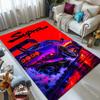 1PC Car, drift, striking, red background Carpet for Living Room Bedroom Sofa Home Decor Rus Non-slip Floor Mat Luxury Gift
