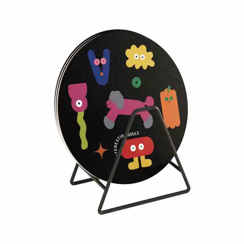 

Подставки в стиле граффити из диатомовой земли, абсорбирующие, термостойкие и противоскользящие, коврики для напитков, многоразовые кухонные предметы, аксессуары