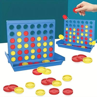 Puissance 4 Bingo Échecs Connect Classique Jeu de Société Familial Jouets Jouet Éducatif Amusant pour Enfants Divertissement Jeux de Société