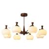 French Retro Nanyang Style Chandelier for Living Room, Restaurant, or Bedroom
