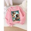 Kids Sweatshirt Crewneck Sweatshirt for Girls Featuring Puppies Leaping for a for food Bowl. Machine Washable
