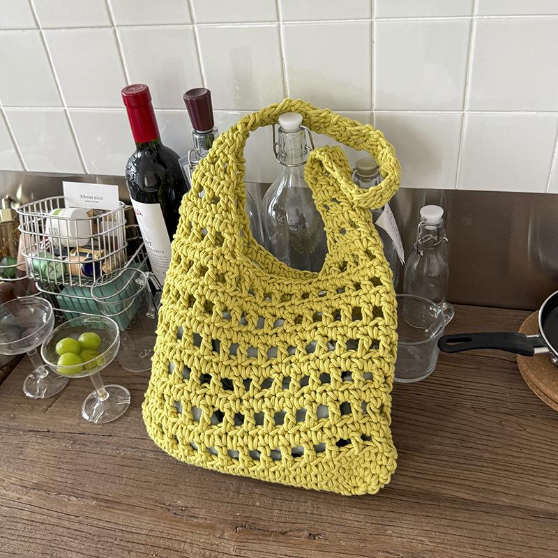 Summer versatile woven bags Summer fashion beach messenger bags Niche handmade shoulder straw bags