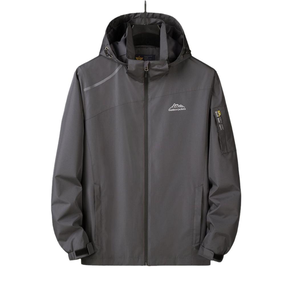 Venkovní bundy Pánské a Dámské Podzimní Tenká Módní Slim Fit S Kapucí Jezdecká Horolezecká Turistická Rybářská Bunda Příliv