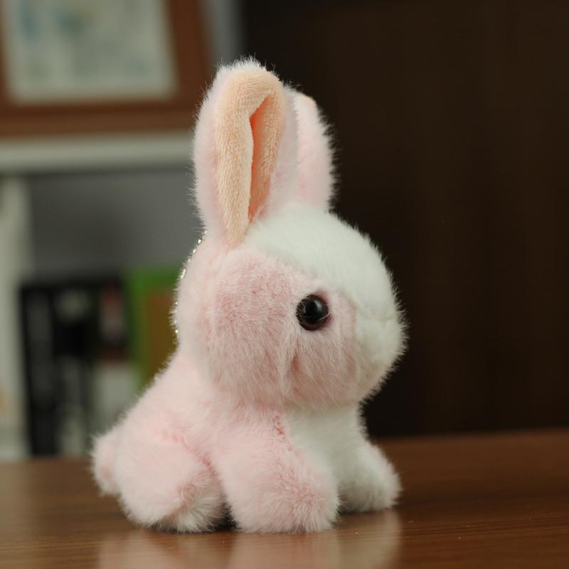 Adorable Plush Bunny Keychain Stuffed Animal Rabbit Bag Charm Cute Birthday Gift