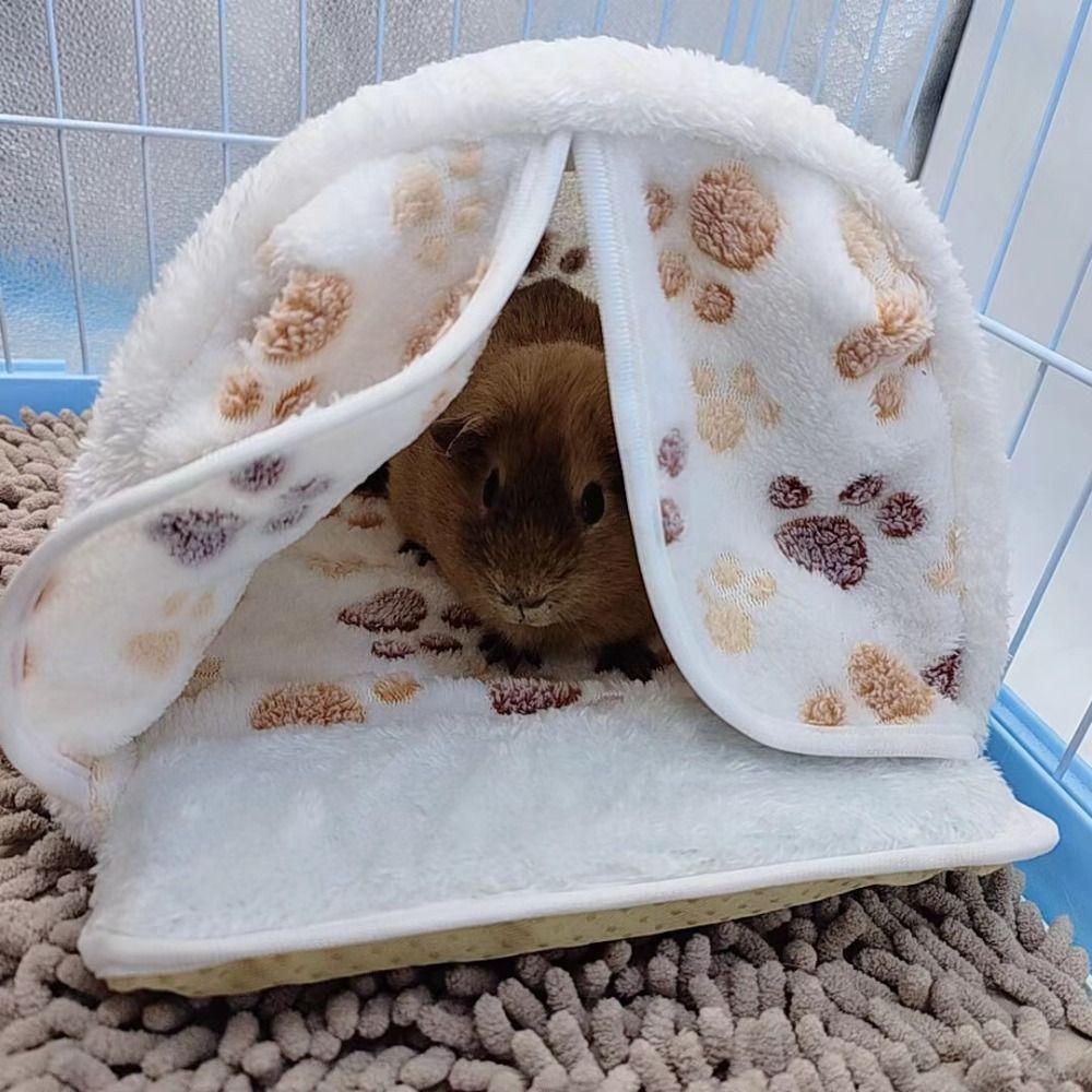 Cozy Winter Warm Hamster Bed Washable Breathable Hamster Nest Cotton Soft Rabbit House Pet Accessories