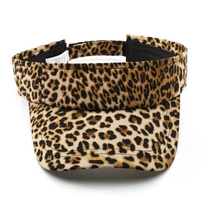 Spring and Autumn Solid Color Leopard Print Curved Brim Baseball Cap Outdoor Sports Travel Sunscreen Sunshade Empty Top Hat