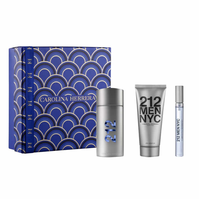 

Carolina Herrera 212 Men Eau De Toilette Spray 100ml Set 3 Pieces