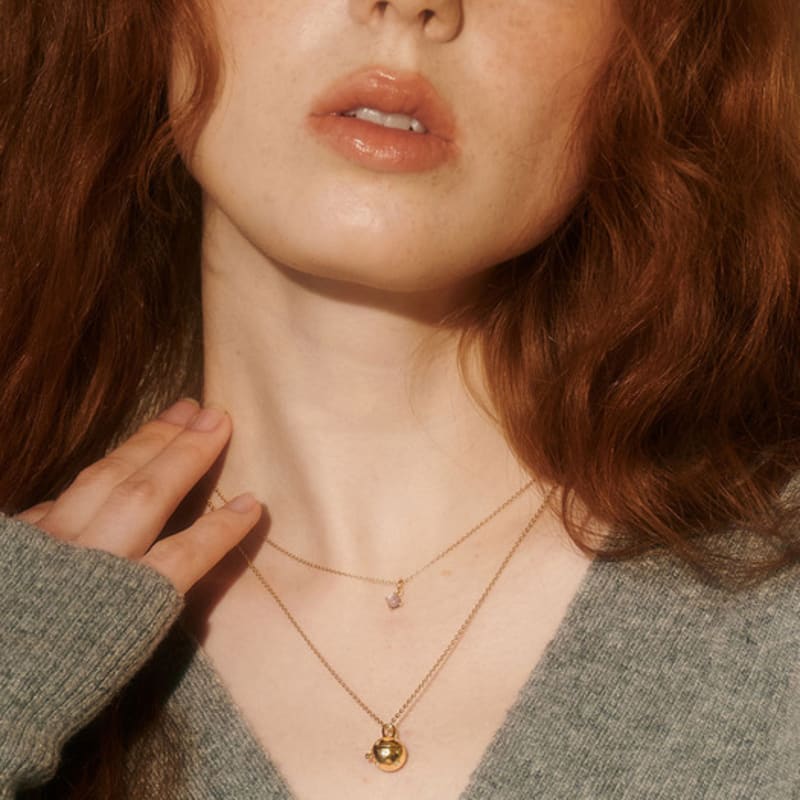 BSWAN Memory Ornament Gold_necklace