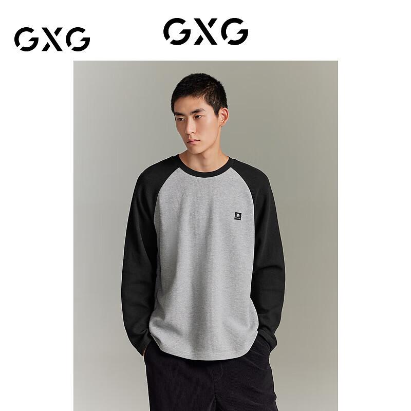 GXG Men s Waffle Knit Long Sleeve T-shirt 165/S