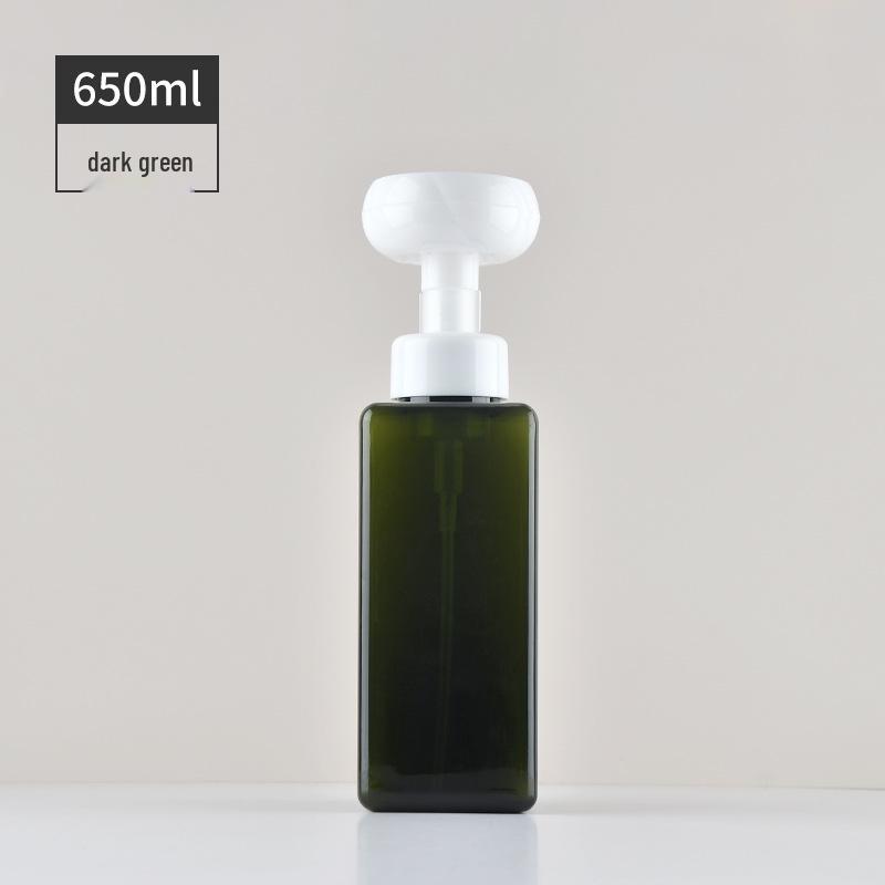 Square PETG Foaming Pump Bottle for Hand Sanitizer or Cosmetics (250ml, 450ml, 650ml)