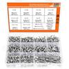320Pcs Outer Hexagonal Washi Drill Tail Self-tapping Self-drilling Screw Set 8 #10 #14 #hexagonal Dovetail Self-tapping Set