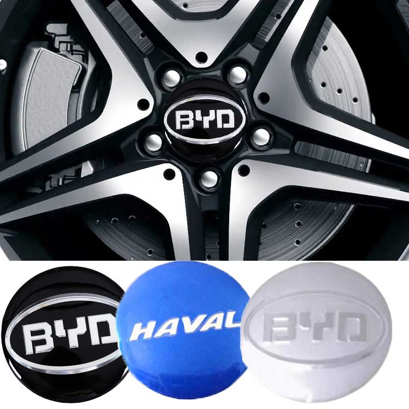 4PCS 56mm Universal Car Wheel Center Emblem Hub Sticker for BYD Haval Great Wall Zhonghua Geely Accessories QQ1