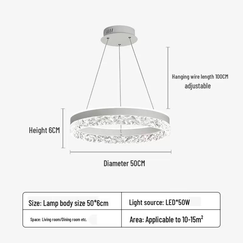 Nordic Minimalist Luxury Chandelier for Dining/Table/Bar Counter