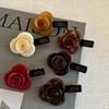 Acrylic Acetic Acid Hair Clip Korean Style Rose Flower Duckbill Clip Rose Flower Hair Clip  Party