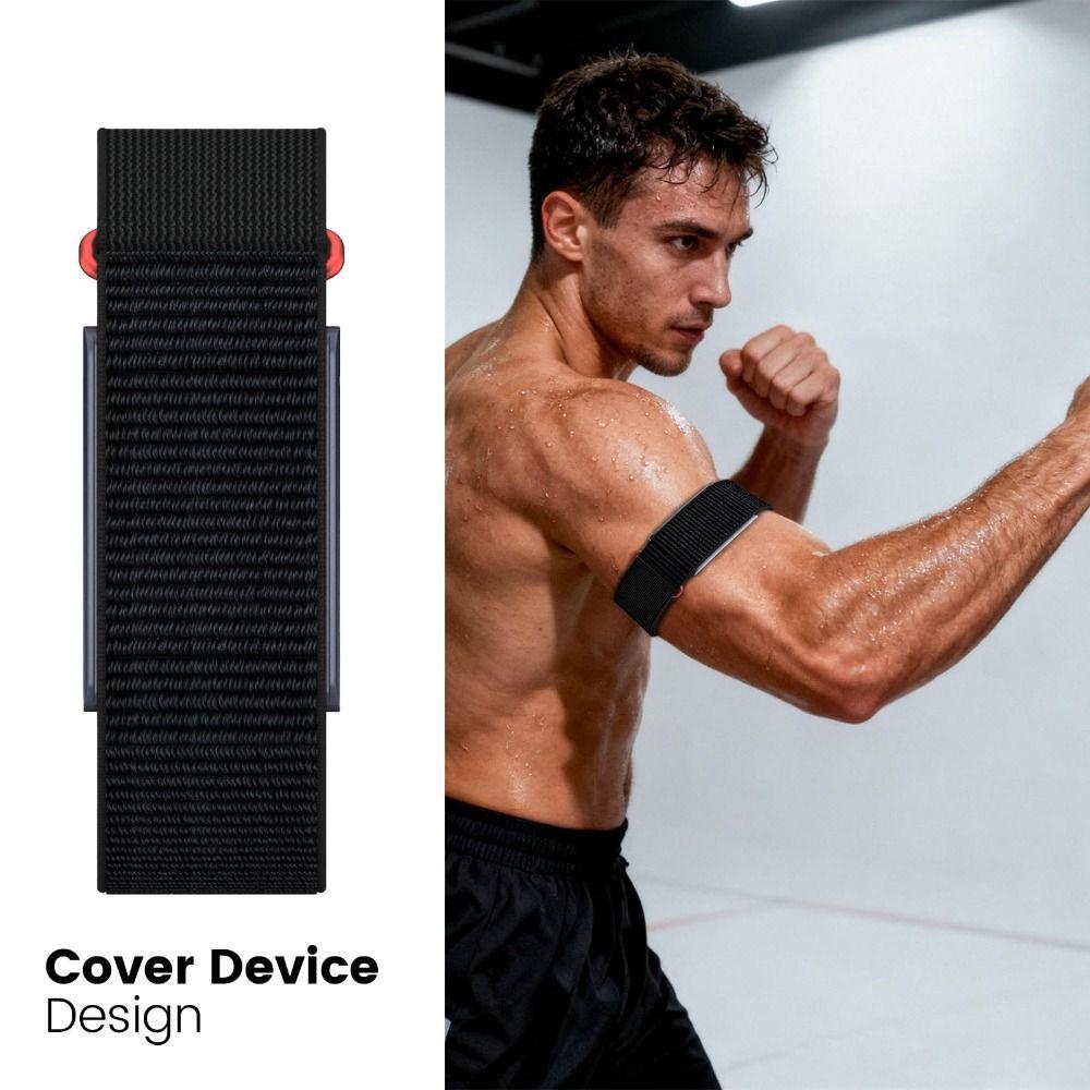 Nylon Sport Band Bicep Band Adjustable Loop Design Replacement Wristband Breathable for Amazfit Helio Strap
