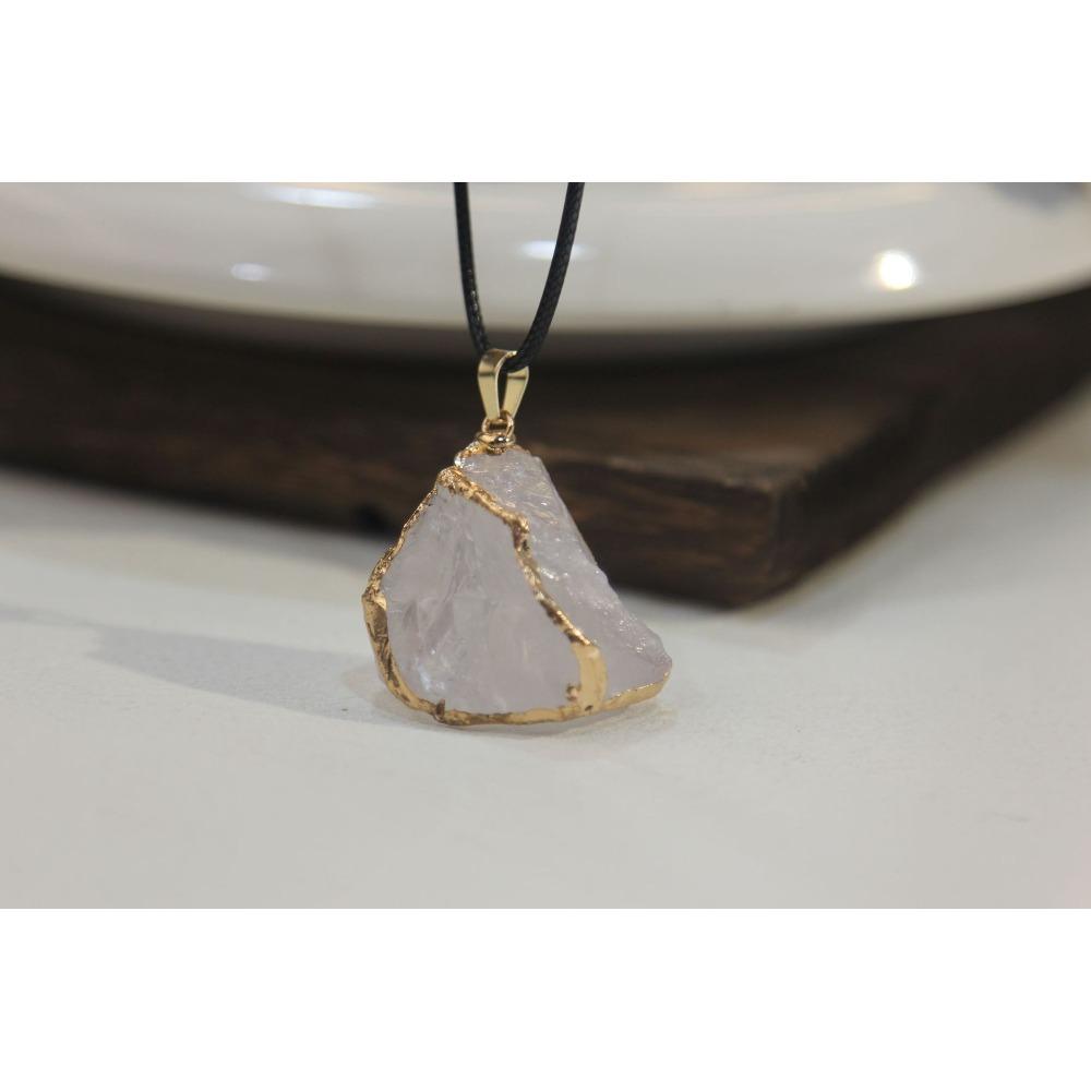 Natural stone irregular pendant, Baroque amethyst shaped necklace, jewelry,Christmas gift, Stocking stuffers, Valentine's Day gift, girlfriend gift
