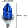 Spike License Plate Bolt Kit Aluminum Alloy Decorative Motorcycle License Plate Screw Frame Fasteners Fit Most Cars Truck Modified Vehicle