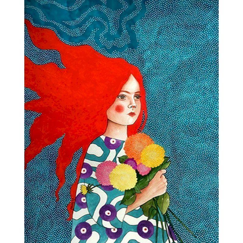 GATYZTORY 60X75cm Painting By Numbers Girl DIY Picture Paint By Number Figure Drawing On Canvas HandPainted Art Home Decor