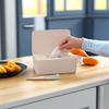 Dustproof Flushable 1pc Sealed Wipes Dispenser Easy To Clean, Space Saving for Desk, Office, Kitchen, Bathroom Vanity