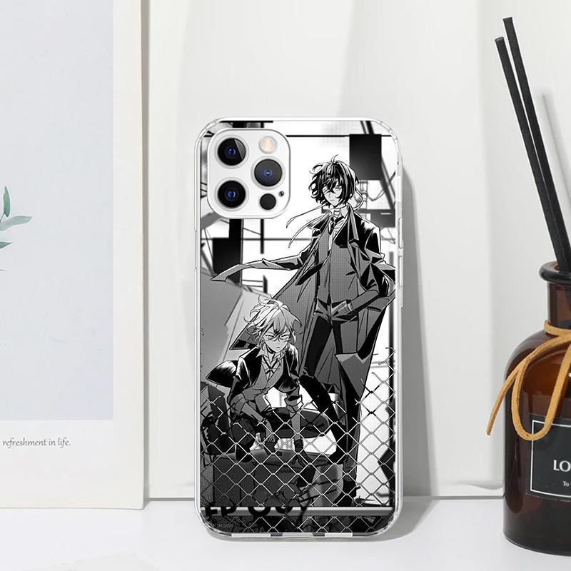 Bungo Stray Dogs Double Black Phone Case For Iphone 17 Air 16 15 Plus 16E 14 Pro Max 13 Mini 12 11 7 8 SE Fundas Soft Back Cover