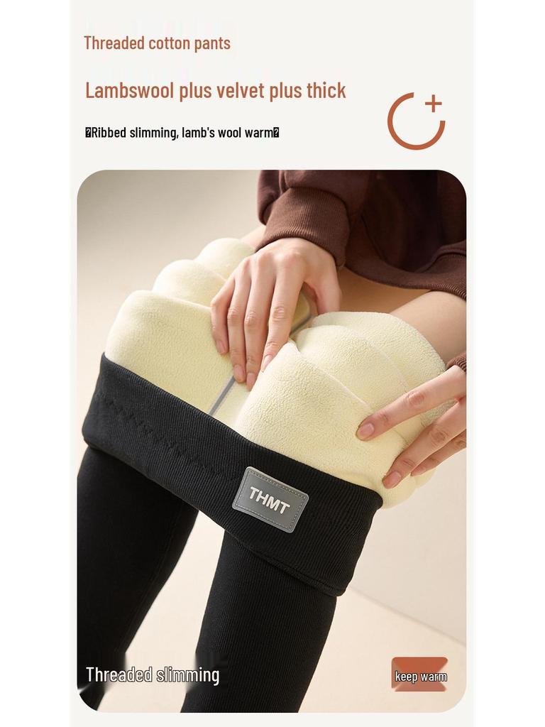 High Waist Fleece Lined Slimming Winter Leggings for Women - Extra Thick, Plus Size, Warm All-in-One Pants