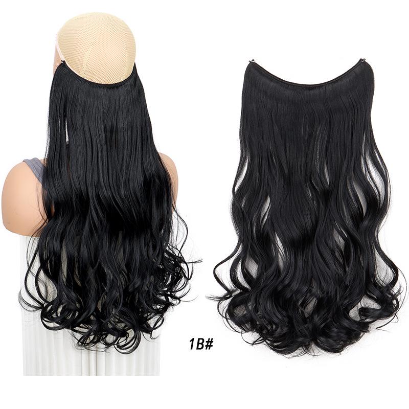 One-Piece Curly Clip-In Hair Extensions: High-Temperature Fiber for Enhanced Women's Volume