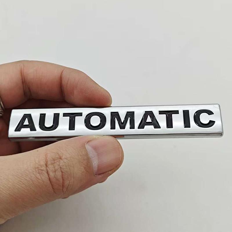 

3D Metal Car Letters Logo AUTOMATIC Badge Rear Trunk Emblem Sticker Fender Side Decals AUTOMATIC Badge Auto Accessories