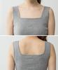 Emptio Square Neck Tank Top with Short and Mini Padded for Posture and Sleeveless Night and Made of Cotton for a Comfortable Butt and Functional Bra