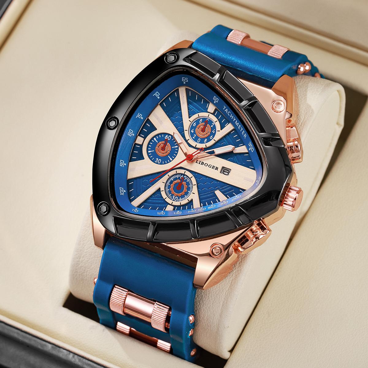 

Модный силиконовый ремешок Мужские спортивные часы Повседневный арабский циферблат Мужские наручные часы с календарем Reloj Hombre(Без коробки)