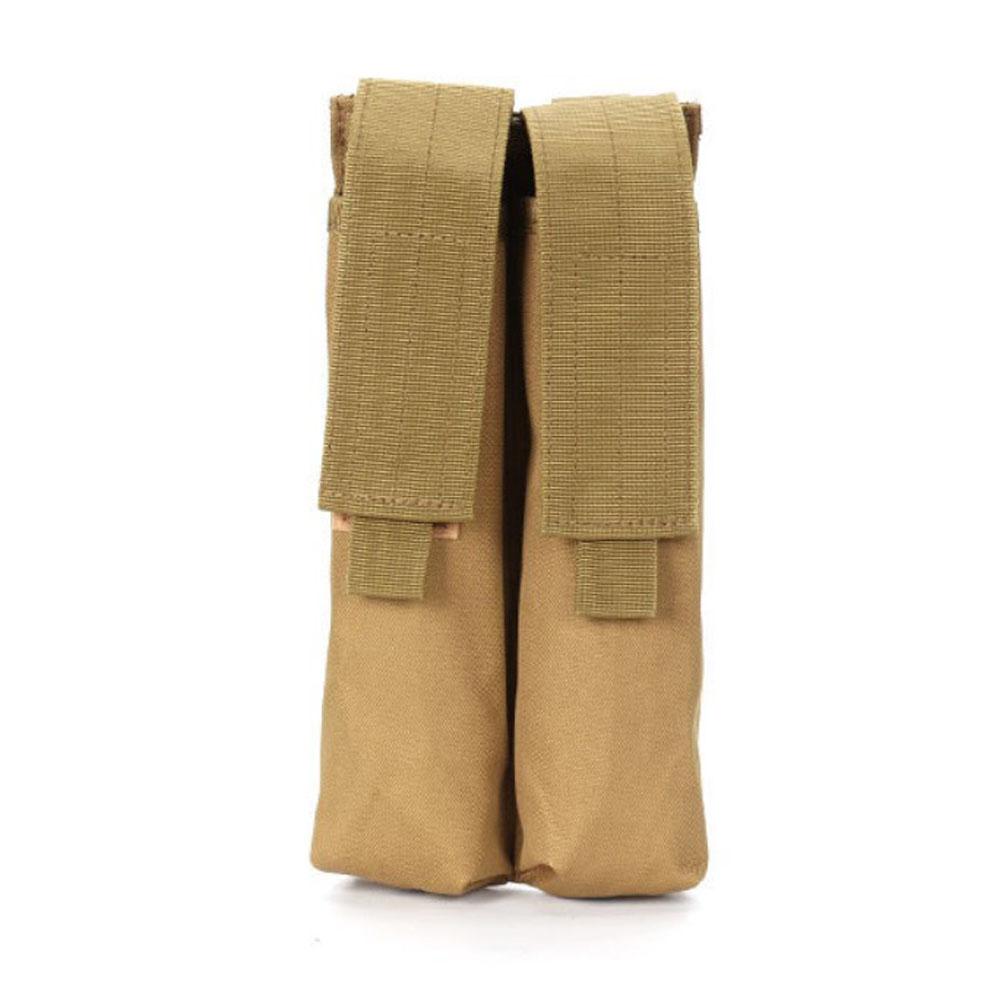 Sac de chargeur Molle camouflage en nylon 1000D, deux unités, pochette de chargeur tactique, étui de chargeur.