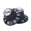 2T2V Electric Guitar Knobs Hight Hat Silver Reflector Volume Tone Speed Control Knob For Bass Guitar Accessories