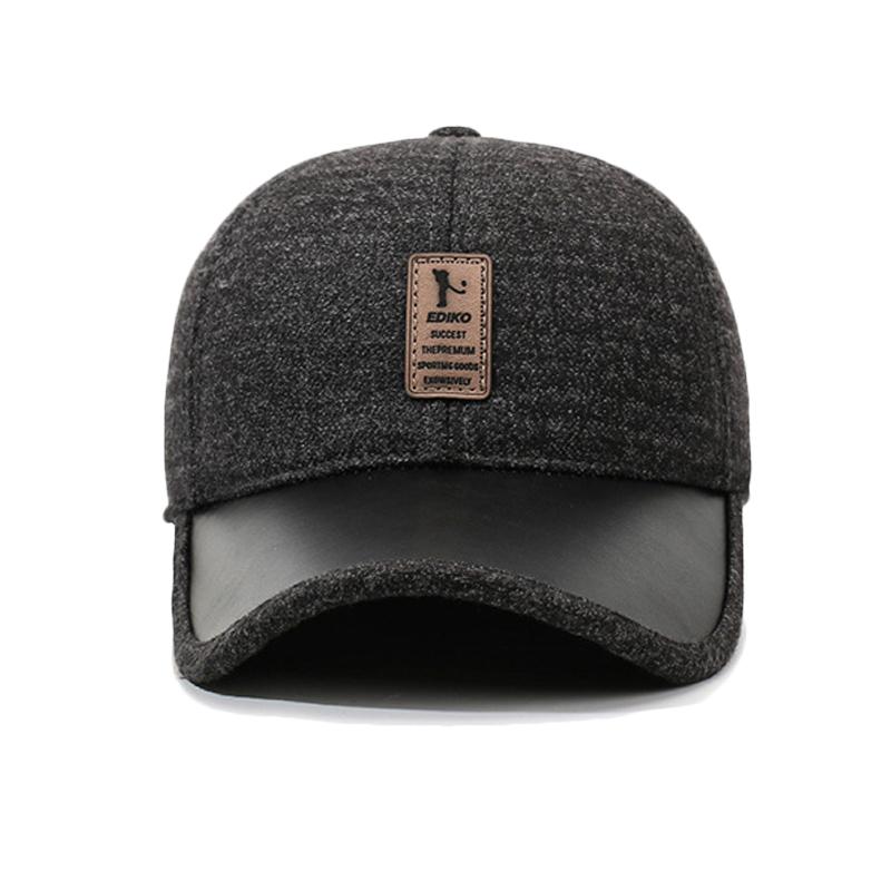 Men's Winter Middle-Aged and Elderly Father Warm Baseball Cap Old Man Grandfather Autumn Ear Protection Cotton Cap