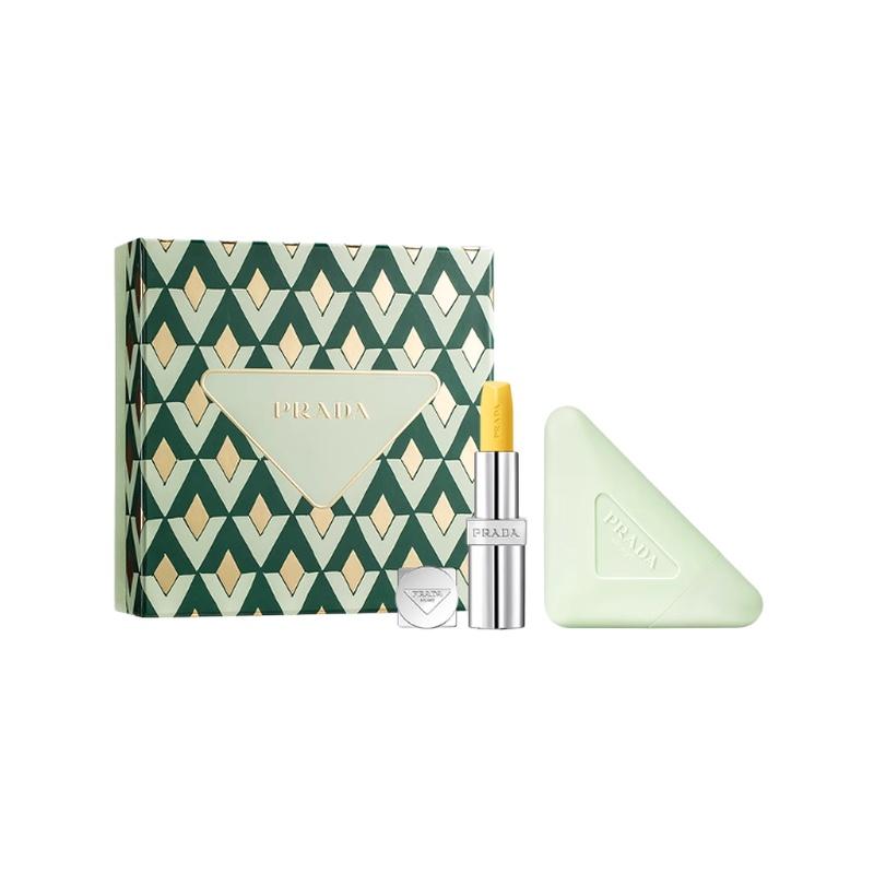 Prada Hand Cream Body Care Set 2025 Christmas Series + Two-piece set: #U002 banana lipstick 3.8g + hand cream 50ml