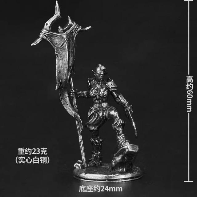 

Metal Orc Warrior Miniature Unpainted Archer Model Tabletop Wargame Figure Car Interior Decor Collectible