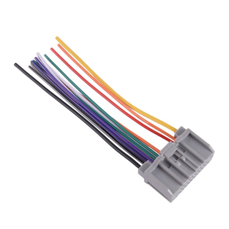 Car Stereo Radio Adapter Cable Wire Harness Fit for Jeep Wrangler Commander Compass Dodge Challenger Journey Durango Avenger