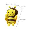 Vaguelly 4-piece Set of Cute Bee Plush Keychains, Backpack Charms, Blanket Material, 1185cm, Lightweight 76g, Handmade, Soft To the Touch, for