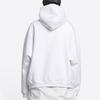Balenciaga Wide Fit Hoodie 'White/Bubblegum' 675003TLVF29014
