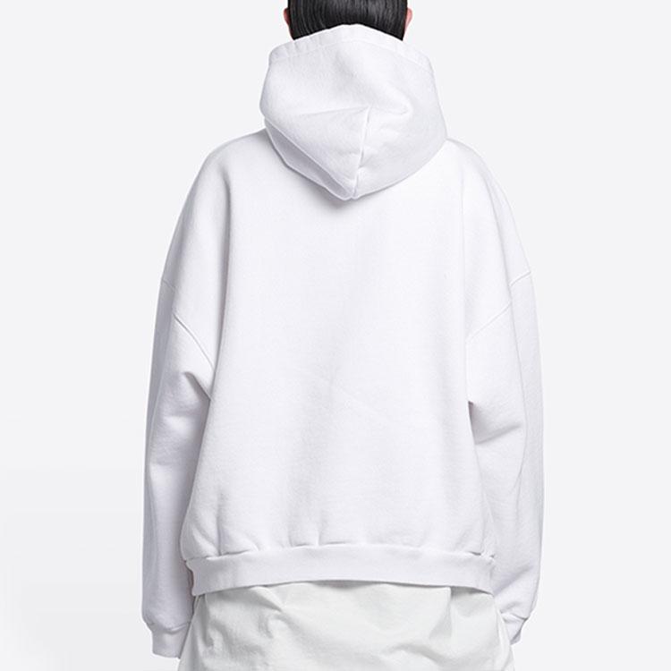 Balenciaga Wide Fit Hoodie 'White/Bubblegum' 675003TLVF29014