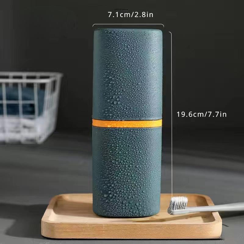 1PC Compact Portable Travel Toothbrush & Toothpaste Holder - Organizer for Camping, Home Use and Personal Care