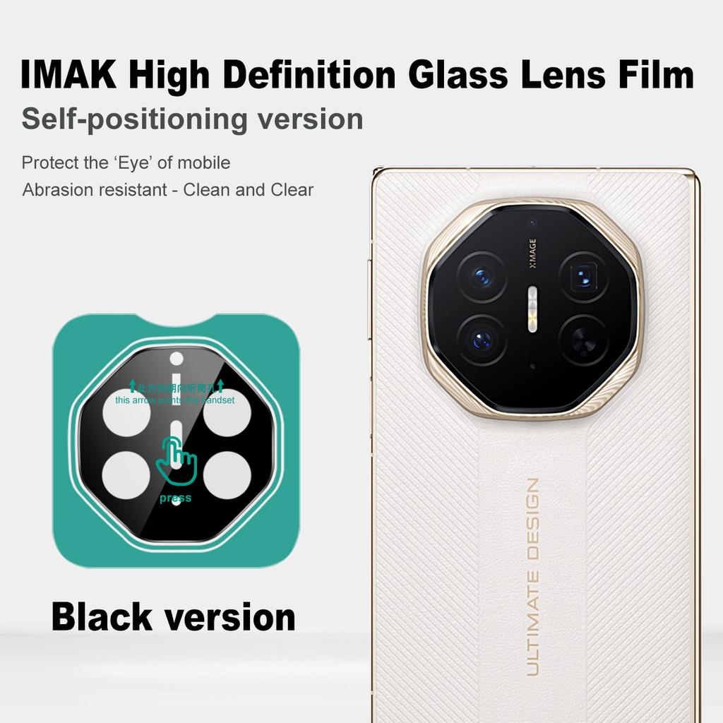 For Huawei Mate XTs Glass IMAK High Definition Glass Lens Film Black Version
