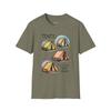 Sjov T-shirt til Teltelsker Unisex, Camping T-shirt, Sarkastisk Lille Hjem T-shirt