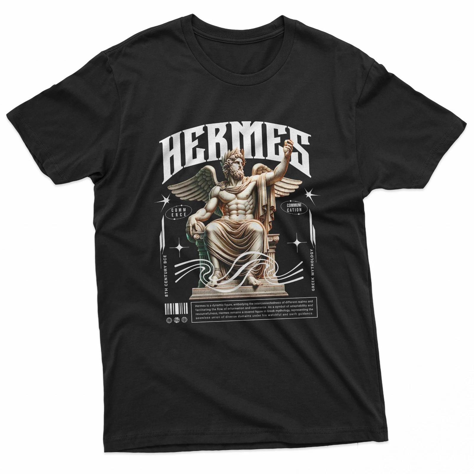 

Hermes God Greek Mythology Statue Art T-Shirt 2XL