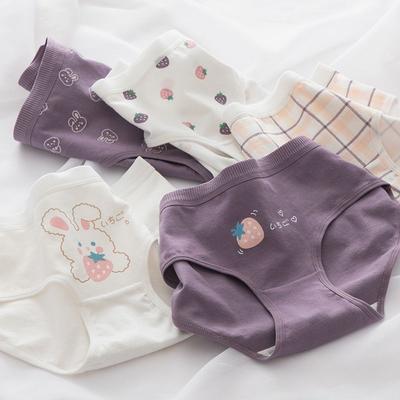 Sous-vêtements pour filles, 5 pièces, culottes pour femmes, slips pour dames