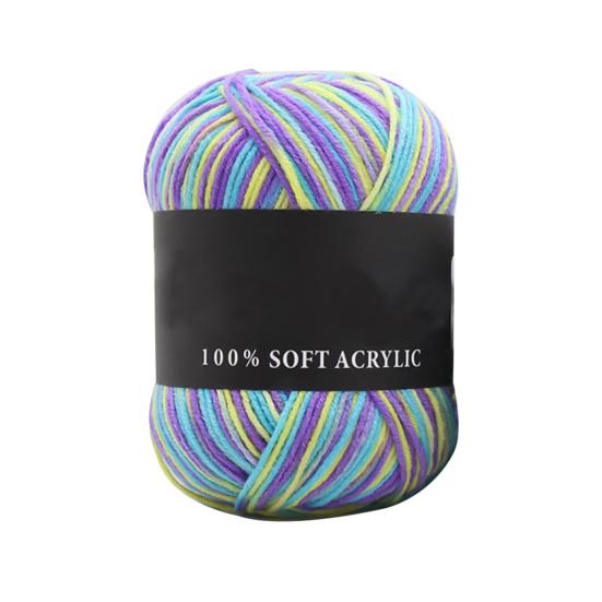 Шерстяная пряжа Тройные бренды Мягкий молочный хлопок Однотонная пряжа для вязания