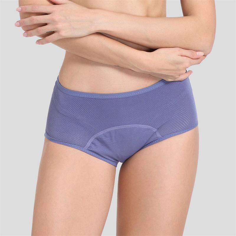 3Pack Women Menstrual Period Breathable Panties Antibacterial Cozy Waterproof Underpants Brief