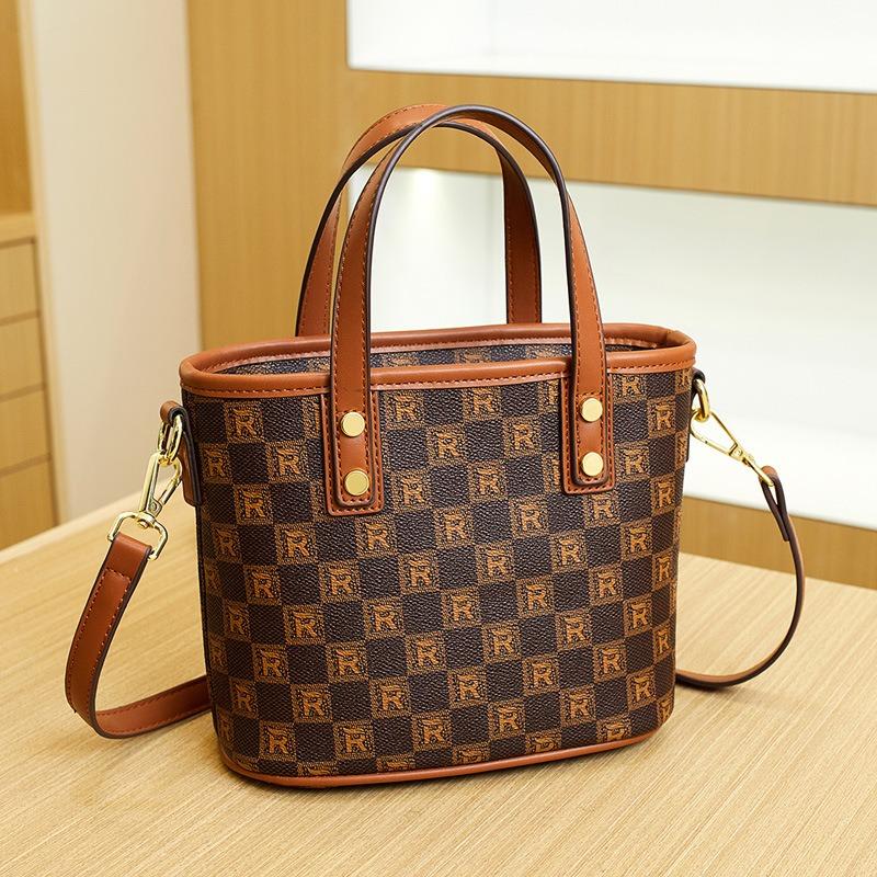 Fashion Printed Bucket Bag, Simple Women's Bag, New Autumn Vegetable Basket, Handbag, Shoulder Messenger Bag