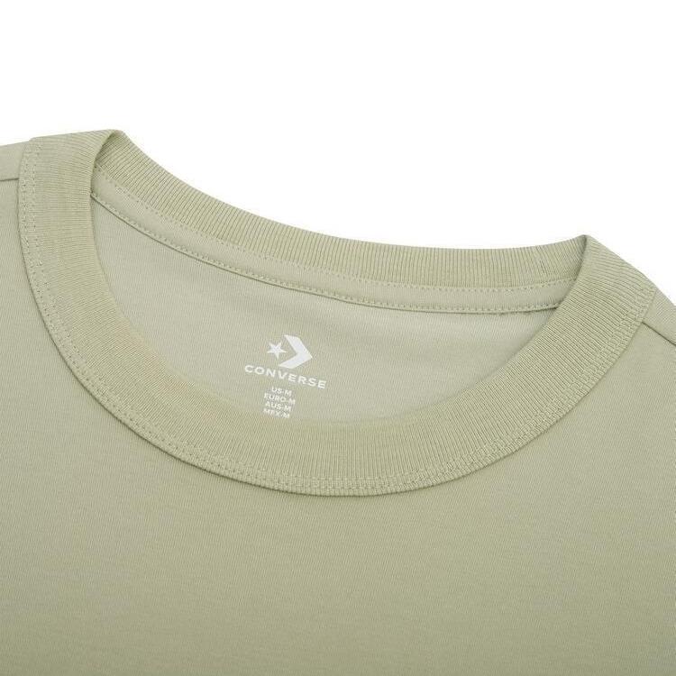 Converse SS25 T Shirt Men's Olive Green 10027734-A03