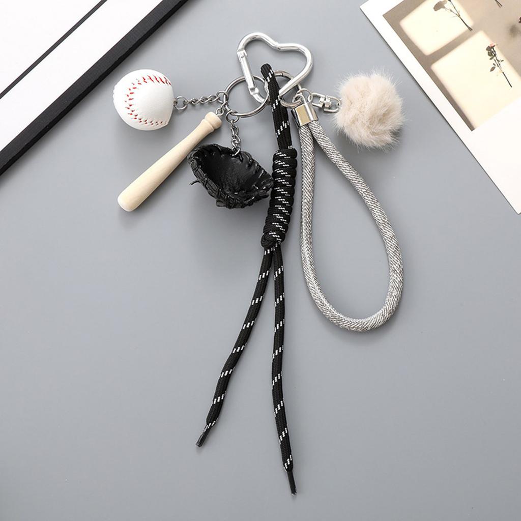 Bag Pendant Charm Braided Rope Keychain Bag Charms for Purse Handbags Bag Accessories Car Key Charm for Women Men Gifts