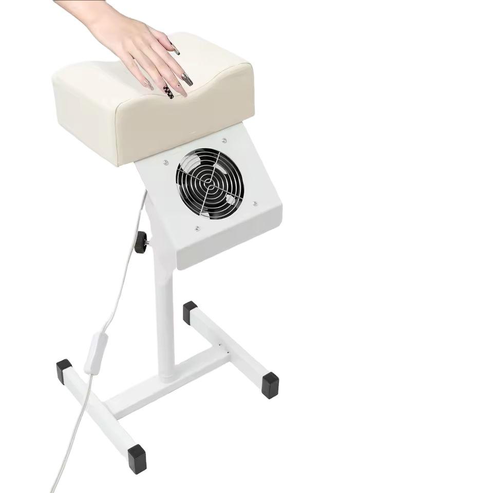 Sgabello Regolabile per Pedicure con Aspiratore, Vassoio per Manicure e Sedia Portatile per Nail Art